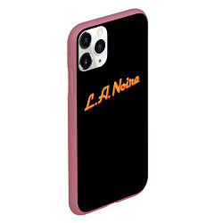 Чехол iPhone 11 Pro матовый L A Noire, цвет: 3D-малиновый — фото 2