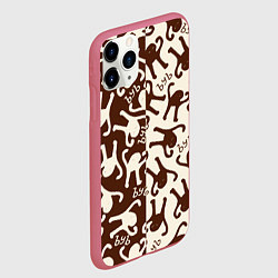 Чехол iPhone 11 Pro матовый Ъуъ съука mem retro, цвет: 3D-малиновый — фото 2