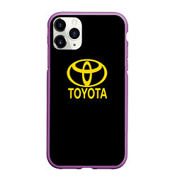 Чехол iPhone 11 Pro матовый Toyota yellow, цвет: 3D-фиолетовый