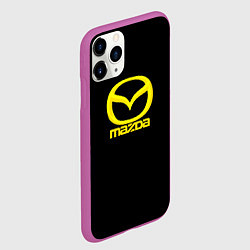 Чехол iPhone 11 Pro матовый Mazda yellow, цвет: 3D-фиолетовый — фото 2