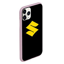 Чехол iPhone 11 Pro матовый Suzuki logo yellow, цвет: 3D-розовый — фото 2