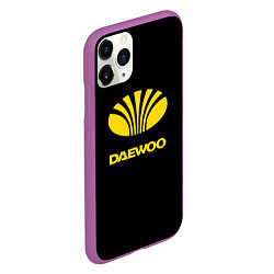 Чехол iPhone 11 Pro матовый Daewoo logo yellow, цвет: 3D-фиолетовый — фото 2