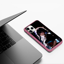 Чехол iPhone 11 Pro матовый Сёгун райден из игры Геншин импакт, цвет: 3D-малиновый — фото 2