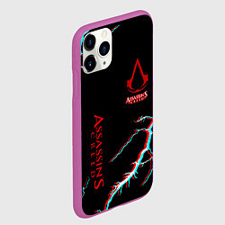 Чехол iPhone 11 Pro матовый Assassins Creed strom, цвет: 3D-фиолетовый — фото 2