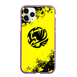 Чехол iPhone 11 Pro матовый Хвост феи текстура аниме, цвет: 3D-фиолетовый