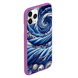 Чехол iPhone 11 Pro матовый Denim funnel - fashion trend, цвет: 3D-фиолетовый — фото 2