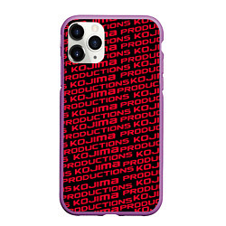Чехол iPhone 11 Pro матовый Kojima pattern game, цвет: 3D-фиолетовый