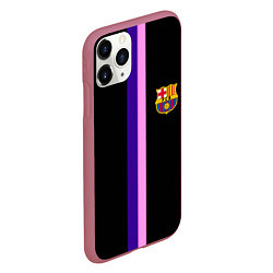 Чехол iPhone 11 Pro матовый Barcelona line, цвет: 3D-малиновый — фото 2