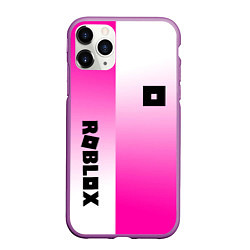Чехол iPhone 11 Pro матовый Roblox geometry gradient, цвет: 3D-фиолетовый