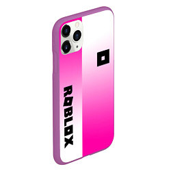 Чехол iPhone 11 Pro матовый Roblox geometry gradient, цвет: 3D-фиолетовый — фото 2