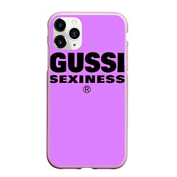 Чехол iPhone 11 Pro матовый Гусси сиреневый - сексуальность, цвет: 3D-розовый