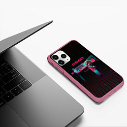 Чехол iPhone 11 Pro матовый MAC-10 Neon Rider - CS:GO, цвет: 3D-малиновый — фото 2