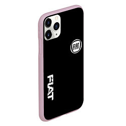 Чехол iPhone 11 Pro матовый FIAT logo white auto, цвет: 3D-розовый — фото 2