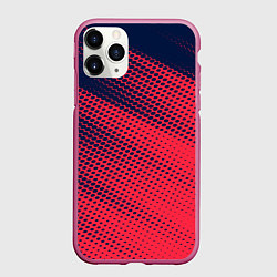 Чехол iPhone 11 Pro матовый Яркий абстрактный узор для спорта, цвет: 3D-малиновый