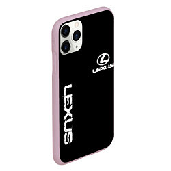 Чехол iPhone 11 Pro матовый Lexus white logo auto, цвет: 3D-розовый — фото 2