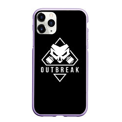 Чехол iPhone 11 Pro матовый Rainbow six outbreak, цвет: 3D-светло-сиреневый