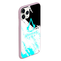 Чехол iPhone 11 Pro матовый Assassins Creed краски текстура, цвет: 3D-розовый — фото 2