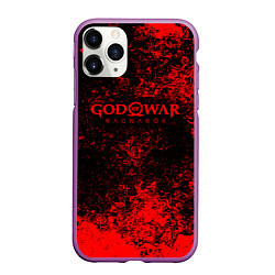 Чехол iPhone 11 Pro матовый God of war ragnar blood, цвет: 3D-фиолетовый