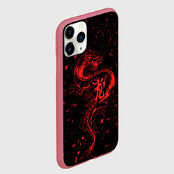 Чехол iPhone 11 Pro матовый Красный дракон Токийские мстители, цвет: 3D-малиновый — фото 2