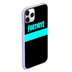 Чехол iPhone 11 Pro матовый Fortnite line, цвет: 3D-светло-сиреневый — фото 2