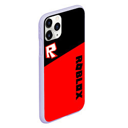 Чехол iPhone 11 Pro матовый Roblox geometry red, цвет: 3D-светло-сиреневый — фото 2