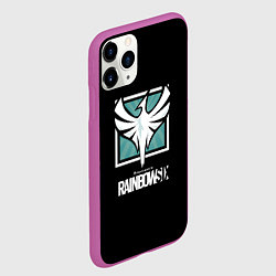 Чехол iPhone 11 Pro матовый Rainbow six logo game ubisoft, цвет: 3D-фиолетовый — фото 2