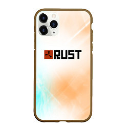 Чехол iPhone 11 Pro матовый RUST gradient, цвет: 3D-коричневый