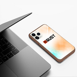 Чехол iPhone 11 Pro матовый RUST gradient, цвет: 3D-коричневый — фото 2