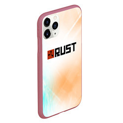 Чехол iPhone 11 Pro матовый RUST gradient, цвет: 3D-малиновый — фото 2