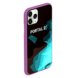 Чехол iPhone 11 Pro матовый Portal abstraction game valve, цвет: 3D-фиолетовый — фото 2