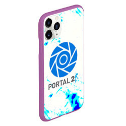 Чехол iPhone 11 Pro матовый Portal краски, цвет: 3D-фиолетовый — фото 2