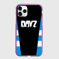 Чехол iPhone 11 Pro матовый Dayz геометрия, цвет: 3D-фиолетовый