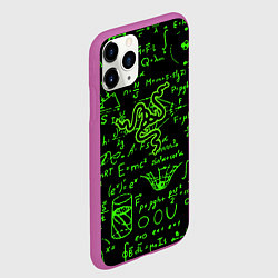 Чехол iPhone 11 Pro матовый Razer patten symbol, цвет: 3D-фиолетовый — фото 2