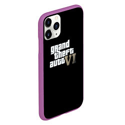 Чехол iPhone 11 Pro матовый GTA 6 game, цвет: 3D-фиолетовый — фото 2