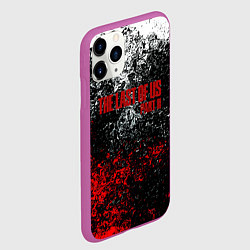 Чехол iPhone 11 Pro матовый The Last of Us брызги красок, цвет: 3D-фиолетовый — фото 2