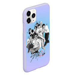 Чехол iPhone 11 Pro матовый Stray Kids family photo, цвет: 3D-светло-сиреневый — фото 2