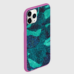 Чехол iPhone 11 Pro матовый Fartech, цвет: 3D-фиолетовый — фото 2