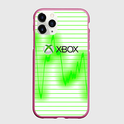 Чехол iPhone 11 Pro матовый Xbox game console, цвет: 3D-малиновый