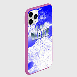 Чехол iPhone 11 Pro матовый Alan wake всплеск красок, цвет: 3D-фиолетовый — фото 2