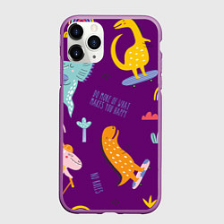 Чехол iPhone 11 Pro матовый No rules, цвет: 3D-фиолетовый