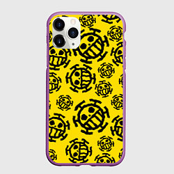 Чехол iPhone 11 Pro матовый One Piece Trafalgar Law, цвет: 3D-фиолетовый