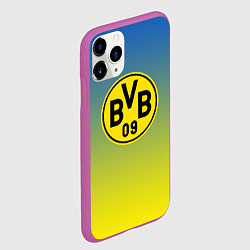 Чехол iPhone 11 Pro матовый Borussia gradient, цвет: 3D-фиолетовый — фото 2