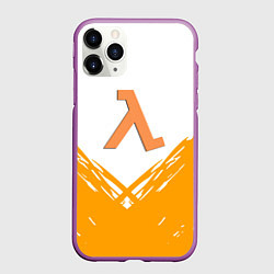 Чехол iPhone 11 Pro матовый Half life текстура, цвет: 3D-фиолетовый