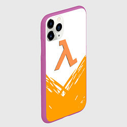 Чехол iPhone 11 Pro матовый Half life текстура, цвет: 3D-фиолетовый — фото 2