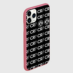 Чехол iPhone 11 Pro матовый Borussia sport logo, цвет: 3D-малиновый — фото 2