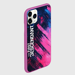 Чехол iPhone 11 Pro матовый The First Descendant - Texture, цвет: 3D-фиолетовый — фото 2