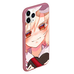 Чехол iPhone 11 Pro матовый Touhou Project Фландр Скарлет с подарком в форме с, цвет: 3D-малиновый — фото 2