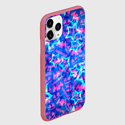 Чехол iPhone 11 Pro матовый Marshmello comstock star, цвет: 3D-малиновый — фото 2