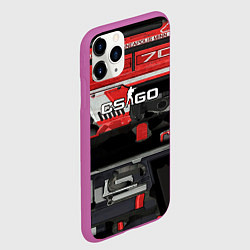 Чехол iPhone 11 Pro матовый СS deagle aggressor, цвет: 3D-фиолетовый — фото 2