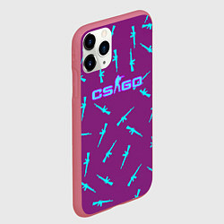 Чехол iPhone 11 Pro матовый Contra go, цвет: 3D-малиновый — фото 2